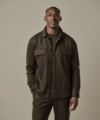 Profuomo Overshirt Groen PPWF30002A