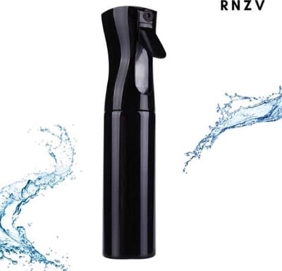 Mist Spray Bottle PRO - 300ml - Luxe Haarspray - nieuw design -Motivatie- professionele Mist Verstuiver Haar - Kappersspuit - Waterspuit Verstuiver - Waterspuit Haar - - ZWART