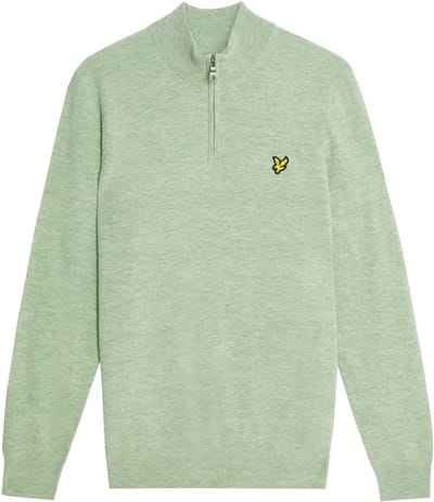 Lyle & Scott Lambswool Blend Quarter Zip Jumper Truien & Vesten Heren - Sweater - Hoodie - Vest- Donkerblauw - Maat S