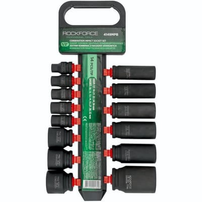 Rockforce - Dopsleutelset - 1/2" - Lang - 10-36mm