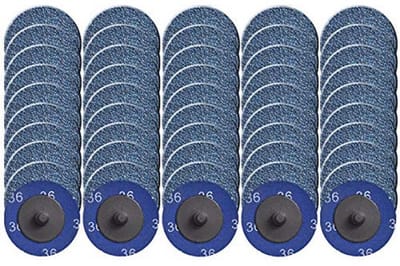 Snelwissel Slijpschijven 50 stuks 50 mm - Zirkonia Coating voor Metaal en Hout