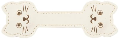 Dailygoods - 1 Stuk Magnetische Katten Boekenlegger, Leren Katten Boekenlegger, Geschikt Voor Kinderen, Lezers, Studenten En Volwassenen, Wit