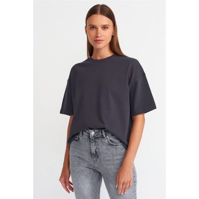 Oversized Katoenen Crew Neck T-Shirt