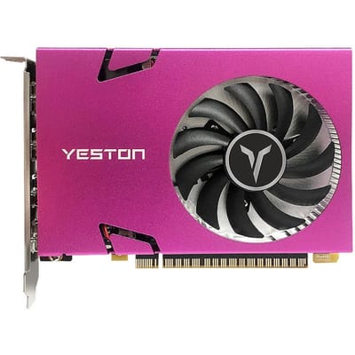 Carte graphique 4 écrans Yeston GT730-4G 4HD Prise en charge de la mémoire 4G/128 bits/DDR3 Écran partagé Couleur 10 bits GT730-4G 4HD rose