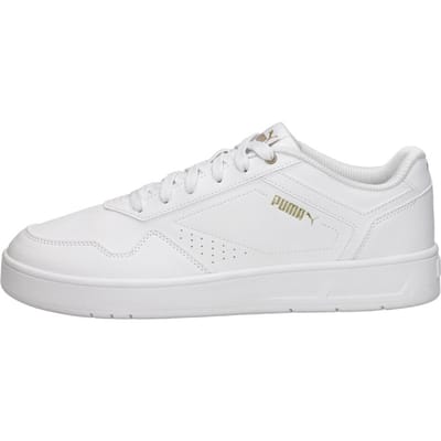 PUMA Court Classic Unisex Sneakers - PUMA White-PUMA Gold