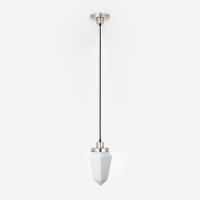 Hanglamp aan snoer Briljant Mat 20's Matnikkel - Art Deco Trade
