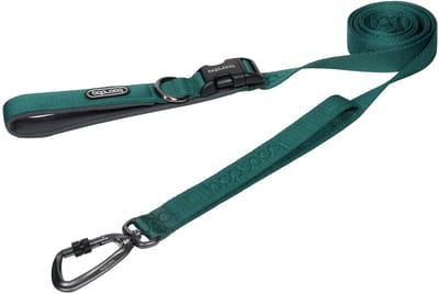 Boondog Hondenriem 2.0m - Verstelbaar - Extra Sterke Nylon Riem - Meer Controle - Comfortabele Grip - Karabijnhaak - Green - Maat S