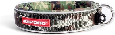 EzyDog Neo Classic Hondenhalsband - Halsband voor Honden - 39-44cm - Groen Camouflage