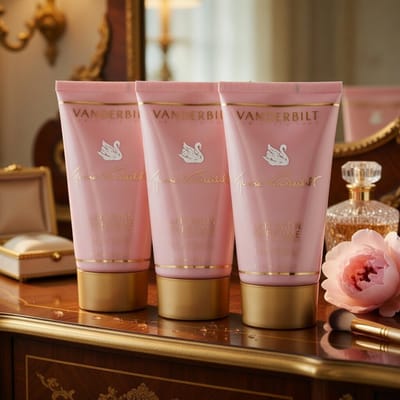 Gloria Vanderbilt Bodylotion – 3 x 100 ml in een transparant geschenktasje
