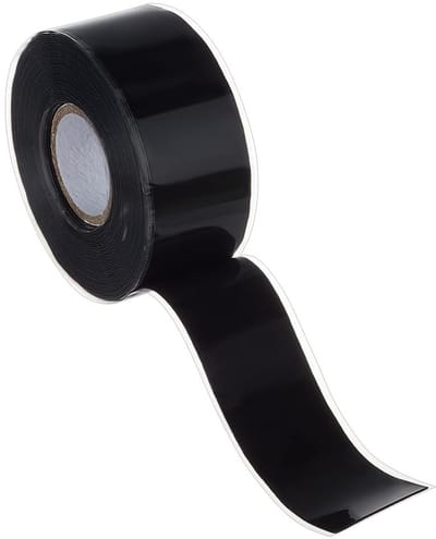 Zelfklevende Siliconestriptape 27mm Breed, Zwart, Warmtebestendig voor Noodreparaties van Leidingen en Kabels, 5 Meter Lang, Ideaal voor Klussen en Herstellingen