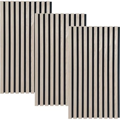 HOME DELUXE Akoestisch paneel SONIC (3 x 80 x 40 cm, lichte eik)