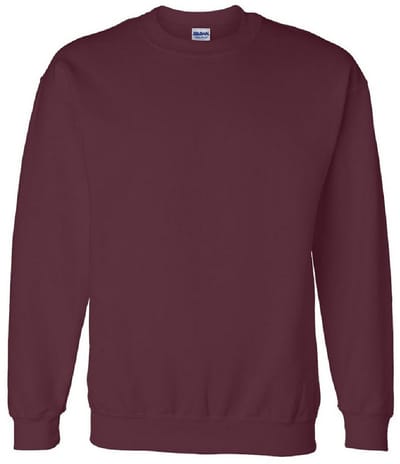 Gildan DryBlend Adult Set-In Crew Neck Sweatshirt (13 kleuren) (Marron)