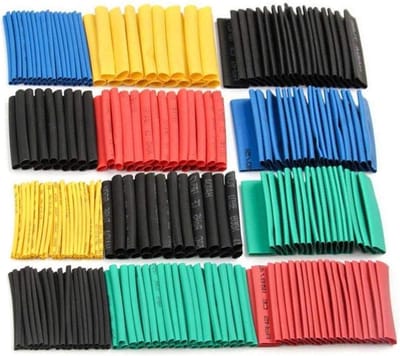 530 Stuks Warmte Krimp Tubing Assortiment Set, Krimpbuizen 2:1, Kleurige Isolatie Slangen voor Kabelverbindingen, Elektriciens en Werkplaatsen