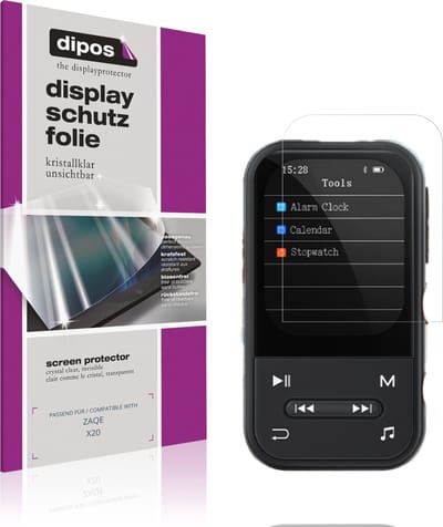 dipos – 4x Beschermfolie geschikt voor ZAQE X20 | Krasbestendige & heldere Screenprotector Ultra-Thin