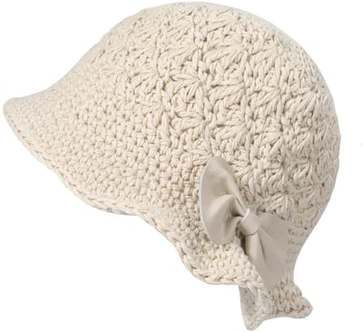 Dailygoody - Gehaakte Emmer Hoed - Vrouwen - Handgemaakt - Katoen - Elegante Look - Ideaal voor Lente en Herfst - 52-56 cm