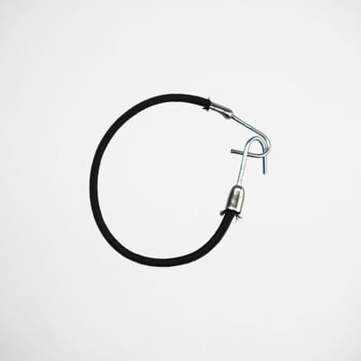 Antac Zwarte Haarelastiekjes met Haakjes - 10 Stuks 16 cm