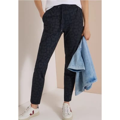 Broek met Mid Waist-taille en smalle pijpen in Slim Fit-pasvorm