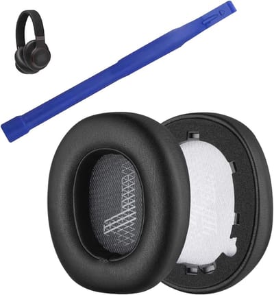 Vervangende Oorkussens voor Draadloze Over-Ear Hoofdtelefoons, Geheugenfoam Kussens voor Comfort en Geluidsisolatie, Geschikt voor E65, Live 650 en Live 660
