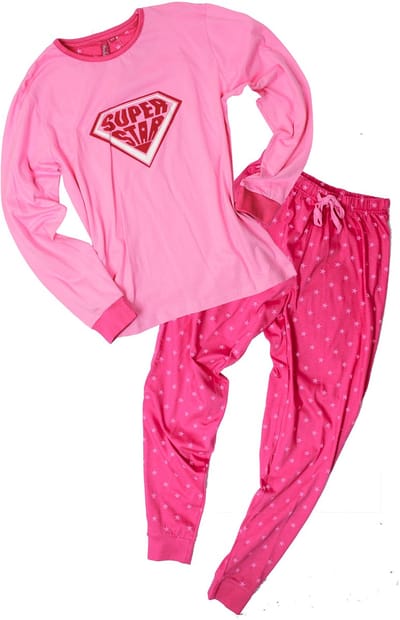 AnnaRebella Meisjes Pyjama - 100% Katoen - Roze - Maat 164