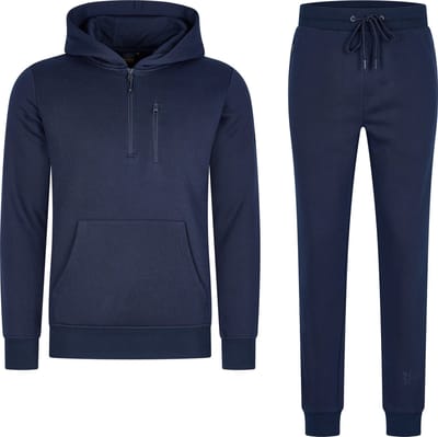 Mario Russo Trainingspak Achilles - Huispak - Joggingpak - Hoodie - Navy - M