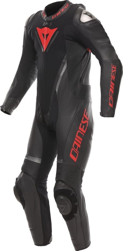 Dainese Demon Sprint geperforeerd eendelig leren motorfietspak -