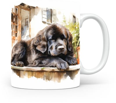 Mok Newfoundland Beker voor koffie of tas voor thee, cadeau voor dierenliefhebbers, moeder, vader, collega, vriend, vriendin, kantoor, opa, oma, hond, kerst, sinterklaas, verjaardag