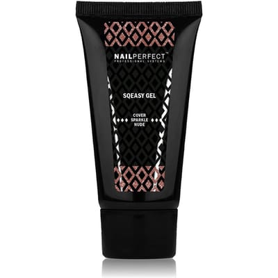 NailPerfect Sqeasy Gel Cover Sparkle Nude 60gr