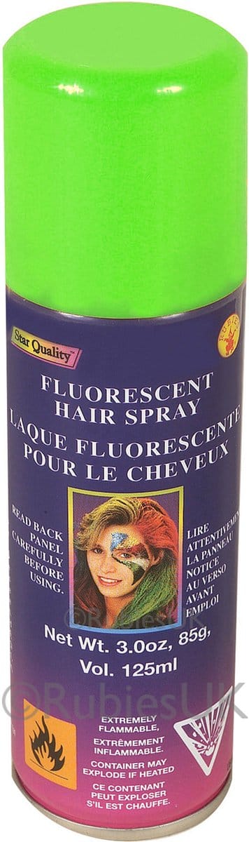 Rubies Haar verf/spray - groen - spuitbus - 125 ml - Carnaval