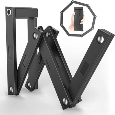 Fietsslot Vouwslot - Fietsbeveiliging - Fietsen Beveiligen - Extreem Veilig - 120 cm - Zwart