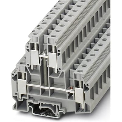 Phoenix Contact 3003567 Doorgangsserieklem 10.2 mm Schroeven Grijs 50 stuk(s)