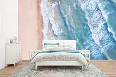 Behang - Fotobehang Strand - Water - Zee - Breedte 435 cm x hoogte 260 cm