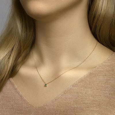 Collier Smaragd 40 - 42 - 44 Cm