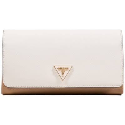 GUESS schoudertas Noelle II Xbody Flap Organizer Tan Multi wit