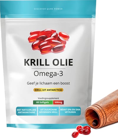 Krillolie Capsules 60 Stuks | 1000 mg per Dag | Rijke bron van Omega-3 | Beste alternatief voor Visolie | Geen vieze nasmaak van vis | 1 maand Krill Olie voorraad