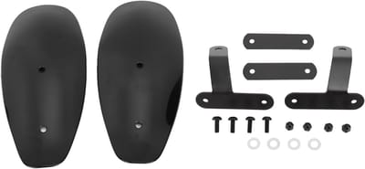 Motor handbeschermers - Universele protectors - Motorrijden verbeteren - Beschermt tegen weer - Set van 2 stuks - Zwart