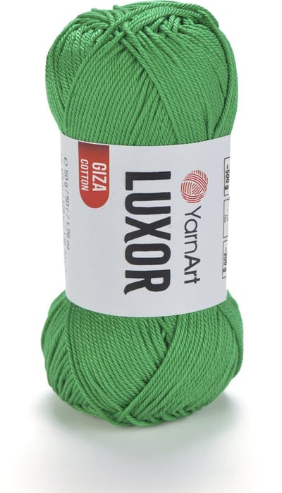 YarnArt Luxor – Gemerceriseerd Katoen Garen – 50g – ±125m – Glanzend Haakgaren – Voor Kleding & Accessoires - Kleur 1236