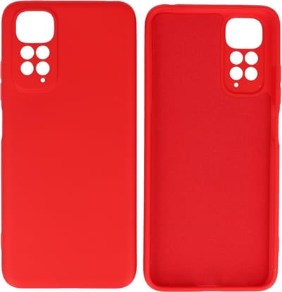 Xiaomi Redmi Note 11 / 11s 4G Hoesje - 2.0mm Dikke Fashion Telefoonhoesje Backcover - Siliconen Hoesje - Rood