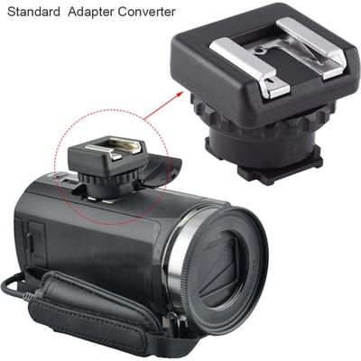 Mini Heavy Duty Standaard Flitsschoen Adapter Converter voor Sony Multi Interface DV Camcorder gray