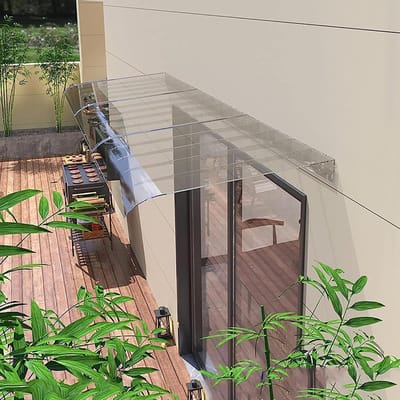Patio Luifel - Buitendeur Overkapping - Bescherming Buiten - UV Regen Sneeuw - 50x80cm - Transparant