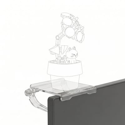 Ainy - Transparante Mini Opbergbox Sleutelhanger | Voor Airpods, Kleine Tech & Accessoires | Met Riemclip
