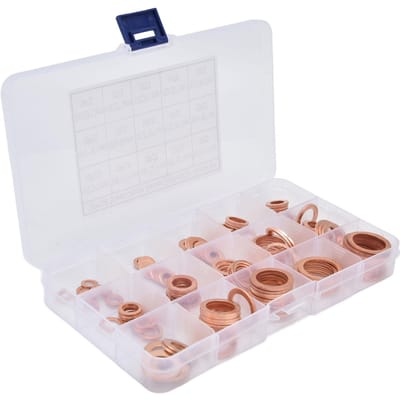 150 stuks koperen ringen afdichtringen assortiment oliekeerringen pakking voor pompen kleppen M5?M22