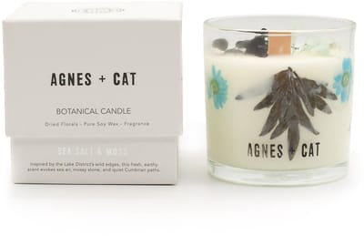 Agnes + Cat Botanische Sojawaskaars - Zeezout & Mos
