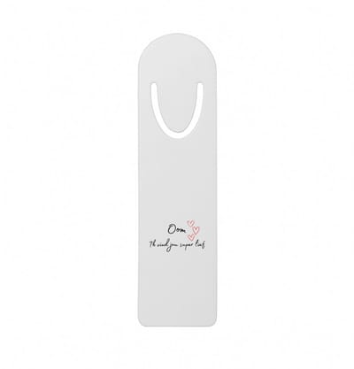 Hacebo® - oom ik vind jou super lief metalen boekenlegger - Oom - de liefste oom - verjaardag - cadeautje voor oom - oom artikelen - kado - geschenk Bladwijzer boekenleggers - 12.7 cm x 3.2cm