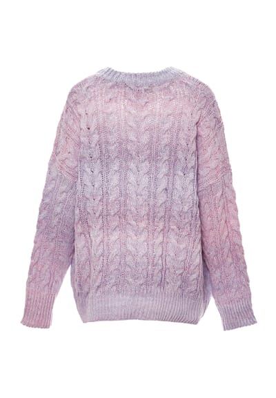 Mymo Jumper Dames PAARS GEBROKEN WIT