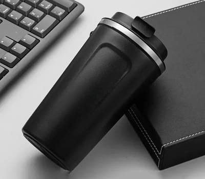 WiseGoods Premium RVS Thermosbeker 510ML – Geïsoleerde Koffiebeker & Theebeker - Travel Mug - Outdoor - Reizen - Thermobeker Zwart