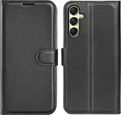 Coverup Hoesje - Geschikt voor Samsung Galaxy A16 Hoesje - Coverup Book Case - Zwart