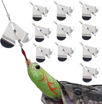 Kunstaas Set - Spinnerbait Lokaas - Vissen Vangen - Corrosiebestendig Materiaal - 10 Stuks - Meerdere Kleuren