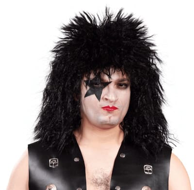 Fiestas Guirca - Pruik Rock star - Halloween Pruik - Halloween accessoires - Halloween outfit - Pruiken - enge pruiken
