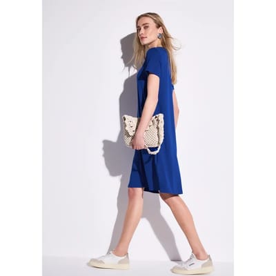 Effen jersey jurk