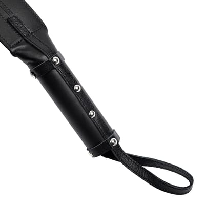 Rimba - Smalle Paddle Met Handvat - Leer - 48 cm lang